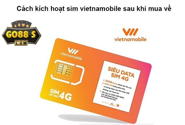 Kích hoạt sim 4G Vietnamobile